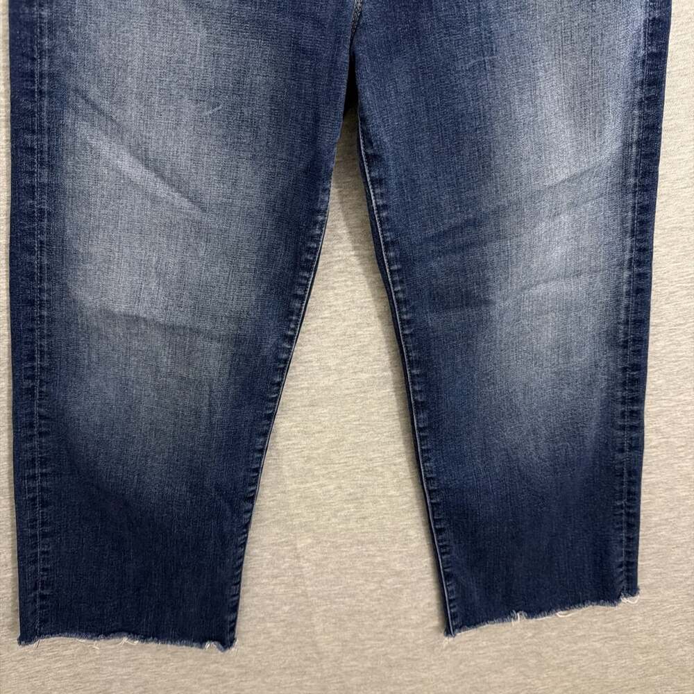 Mother Womens 30 Blue The Rambler Ankle Straight High Rise Jeans Stretch Organic - Picture 5 of 16